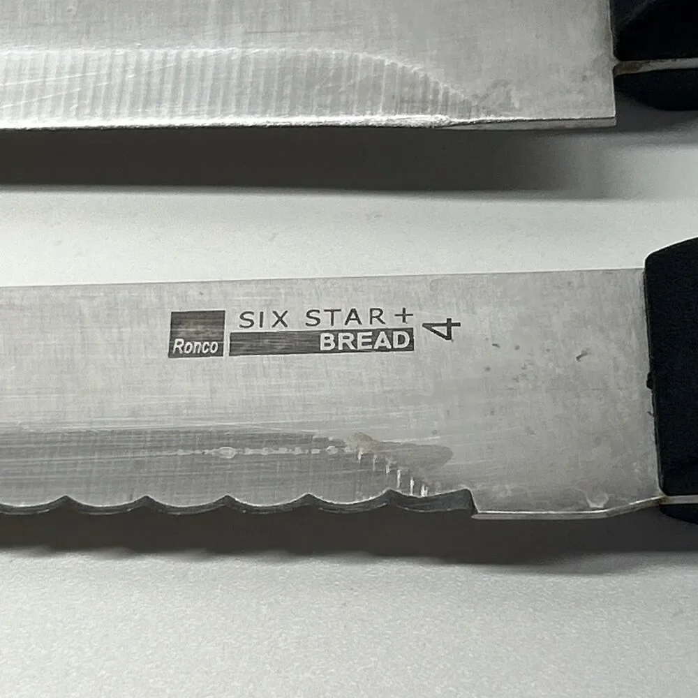 Ronco Knife Set - #4,5,6‎ & 7 Used Six Star Knifes - Good Condition